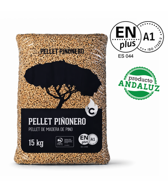 Palé de 42 Sacos de Pellet Premium Piñonero (15 kg) – Certificación ENplus A1
