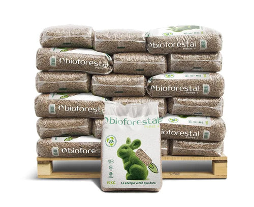 Palet Premium de Pellets Ecológicos BIOFORESTAL – 42 sacos de 15 kg